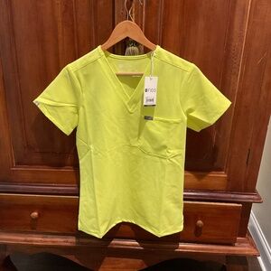Figs Technical Collection Catarina One -Pocket Medical Scrub,  Limeade ,Size XS